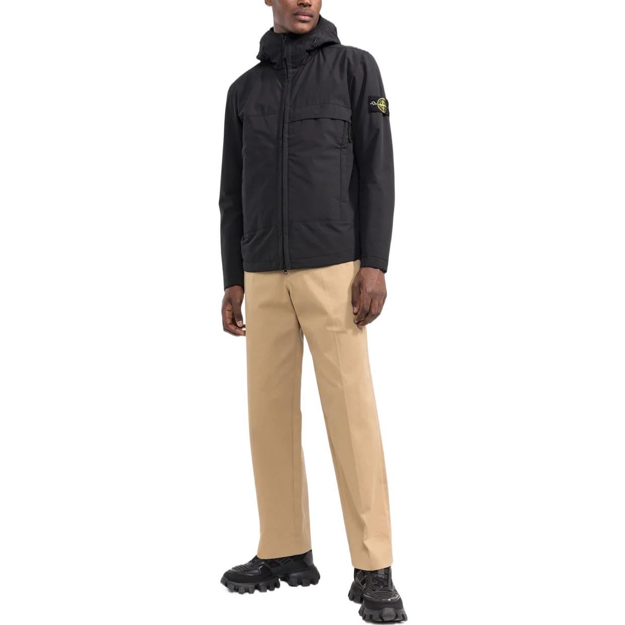 Stone Island Light Soft Shell-R Series Windproof Waterproof Hooded Jacket Black 771540527-V0029 圖 3