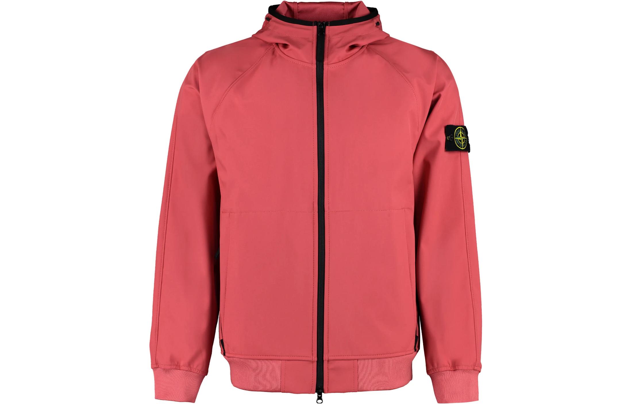 Stone Island Light Soft Shell-R Windproof Waterproof Jacket Purple Red 781540927-V0087