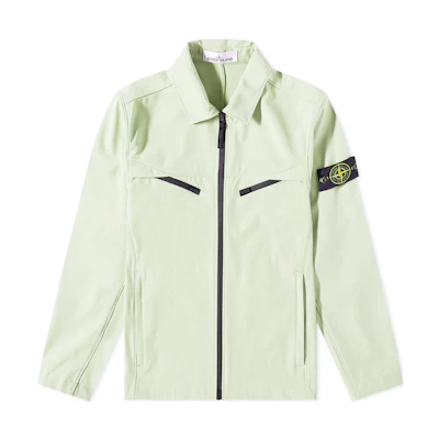 Stone Island Light Soft Shell-R Windproof Waterproof Breathable Jacket Green 781541027-V0052