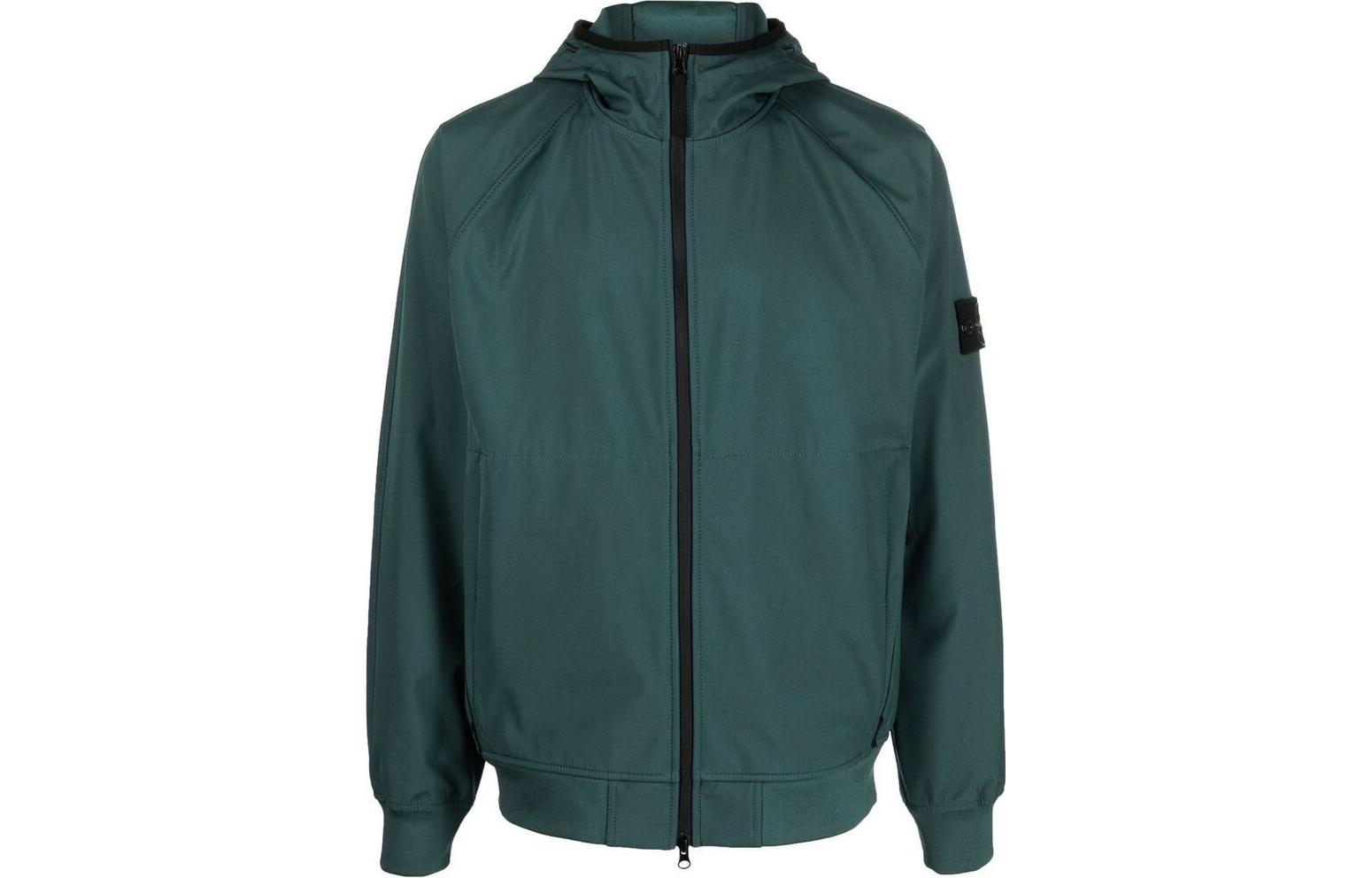 Stone Island Light Soft Shell-R Windproof Waterproof Breathable Jacket Green 781540927-V0053
