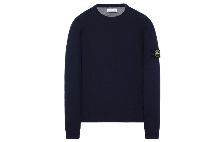 Stone Island Lightweight Wool Crewneck Sweater  - Sea Blue. 7315526c4-v0028 圖 2
