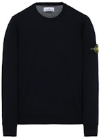 Stone Island Lightweight Wool Crewneck Sweater for Men - Blue 7315526c4-v0020 Stone Island Lightweight Wool Crewneck Sweater for Men - Blue 7315526c4-v0020