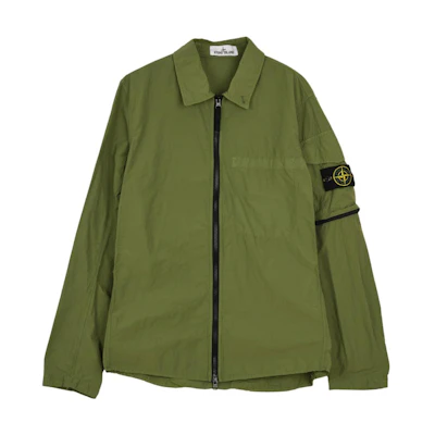 Stone Island Lightweight Zip Jacket Olive Green 761510502-V0058