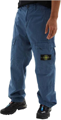 STONE ISLAND 標誌徽章高腰寬鬆工裝褲 男 深藍色 8015311WA-V0124 Order STONE ISLAND 標誌徽章高腰寬鬆工裝褲 男 深藍色 8015311WA-V0124