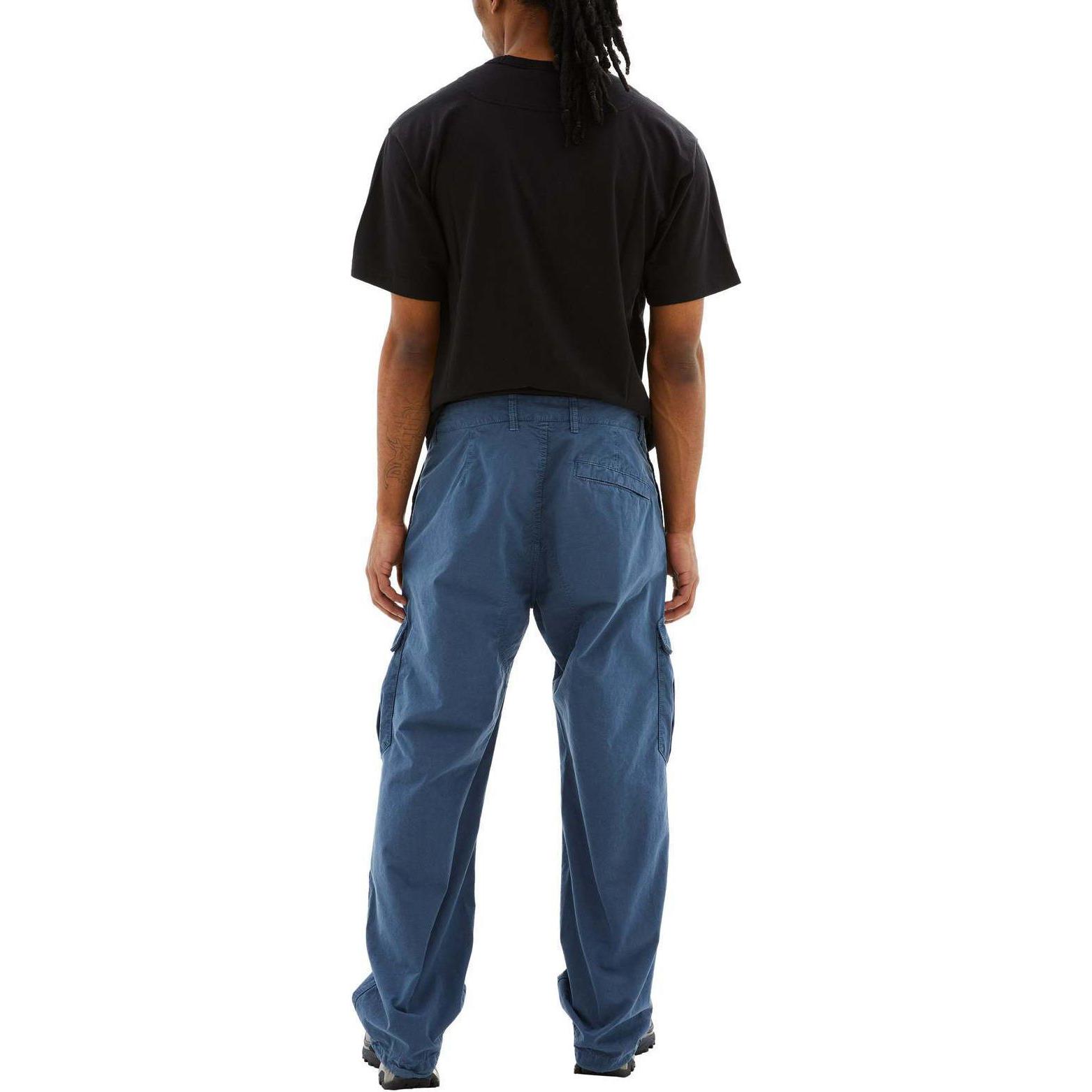 STONE ISLAND Logo Badge High-Waist Loose Fit Cargo Pants Men Deep Blue 8015311WA-V0124 圖 4