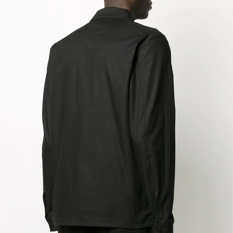 STONE ISLAND Logo Badge Shirt Jacket Men’s Black 721511814-V0029 圖 4