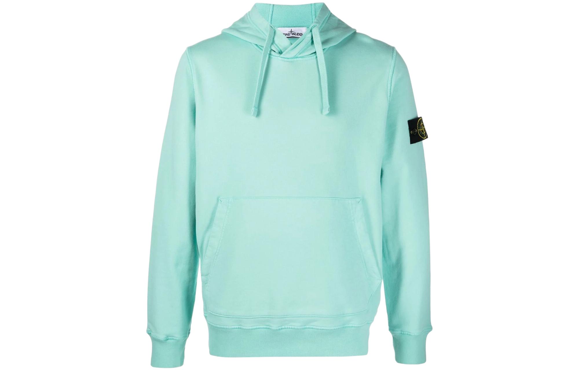 Stone Island Logo Badge Sweatshirt Blue 741564151-V0044