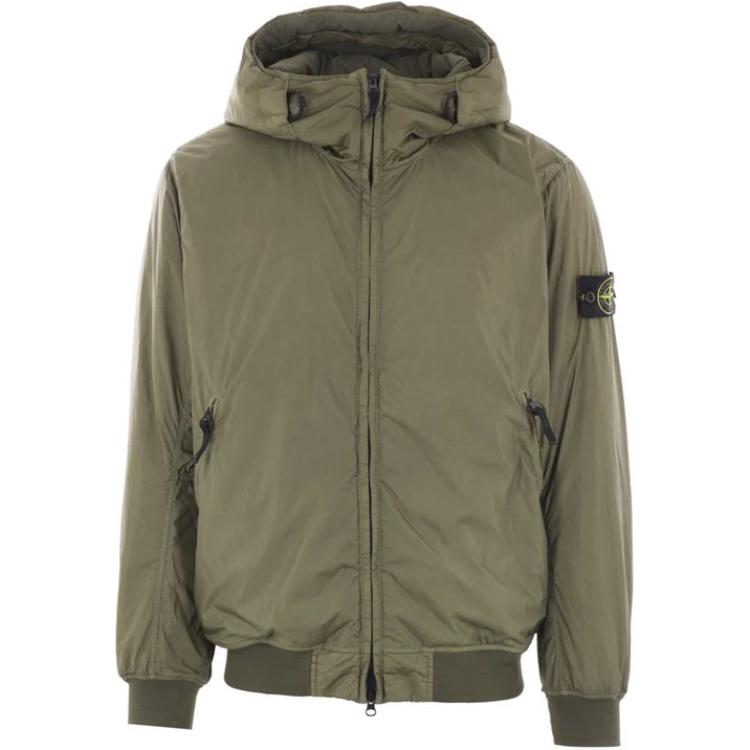 STONE ISLAND Logo Badge Zip-Up Hoodie Jacket Men’s Green 811540823-V0059 圖 2