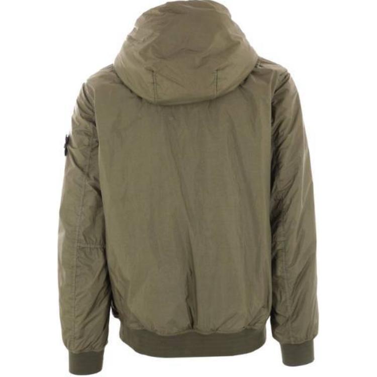 STONE ISLAND Logo Badge Zip-Up Hoodie Jacket Men’s Green 811540823-V0059 圖 3