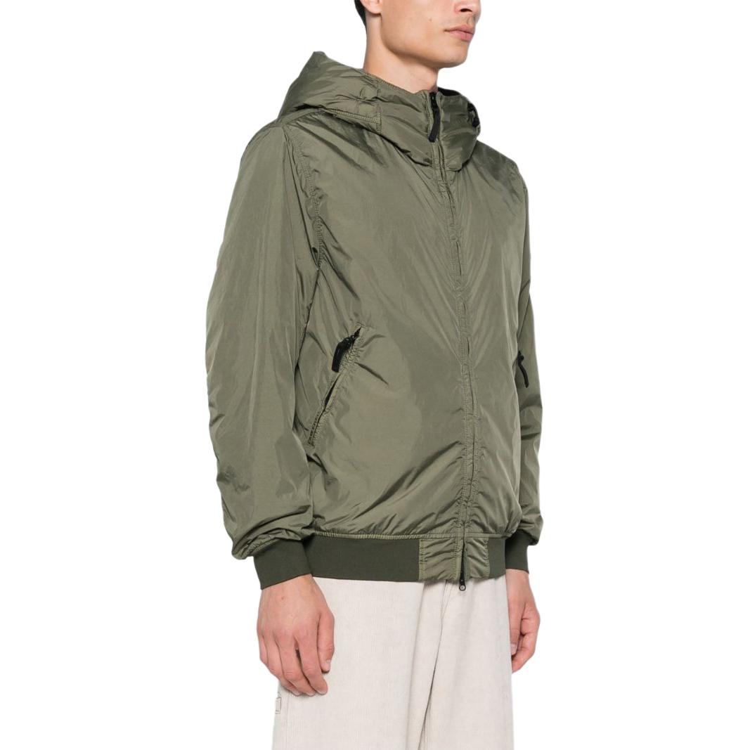 STONE ISLAND Logo Badge Zip-Up Hoodie Jacket Men’s Green 811540823-V0059 圖 5