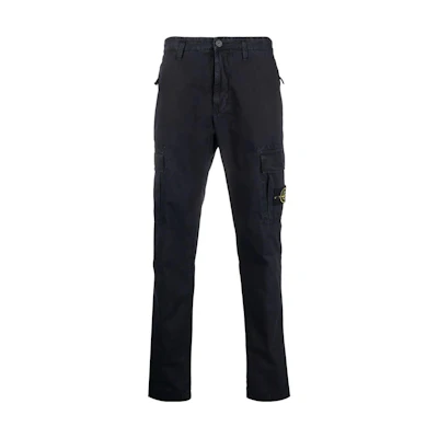 STONE ISLAND Logo Cargo Pants Casual Workwear Trousers. 7615303WA-V0120