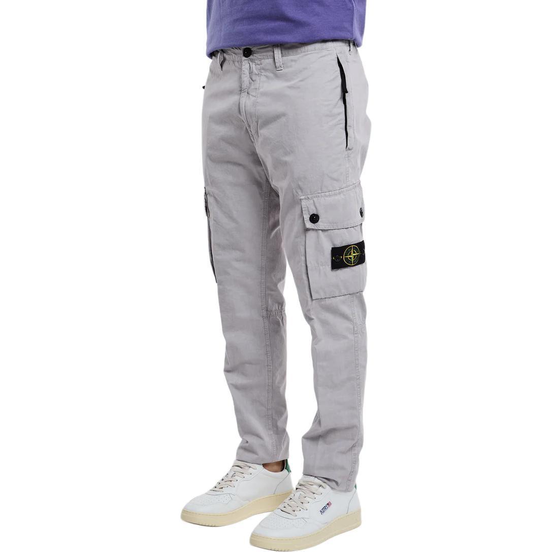Stone Island Logo Casual Knit Sweatpants Men’s Straight Fit - Taupe Gray 8015303WA-V0164 圖 5