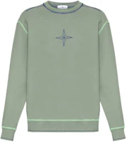 STONE ISLAND Logo Crewneck Oversized Long Sleeve Sweatshirt Green - 791560778-V0055 STONE ISLAND Logo Crewneck Oversized Long Sleeve Sweatshirt Green - 791560778-V0055