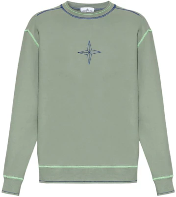 STONE ISLAND Logo Crewneck Oversized Long Sleeve Sweatshirt Green - 791560778-V0055 Buy STONE ISLAND Logo Crewneck Oversized Long Sleeve Sweatshirt Green - 791560778-V0055