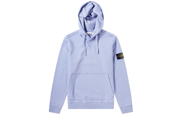 Stone Island Logo Dyed Lavender Purple Hoodie - Fashionable Pullover 701562851-V0047