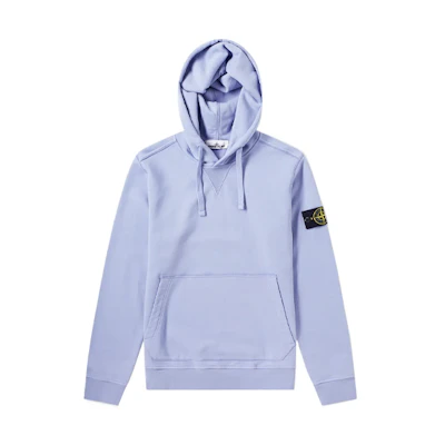 Stone Island Logo Dyed Lavender Purple Hoodie - Fashionable Pullover 701562851-V0047