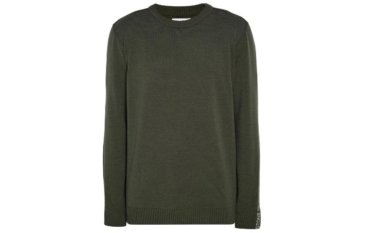 Order Sweater Crewneck Logo STONE ISLAND Terbrodu Hijau 7715545A8-V0058