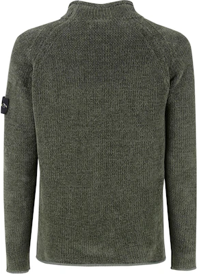 STONE ISLAND Logo High-Neck Green Sweater Long Sleeve 8115557A9-V0059 Lookbook STONE ISLAND Logo High-Neck Green Sweater Long Sleeve 8115557A9-V0059