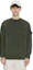 Shop STONE ISLAND Logo High-Neck Green Sweater Long Sleeve 8115557A9-V0059