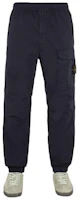 Order STONE ISLAND 徽標高腰寬鬆休閒長褲 深藍色 男款。 801530510-V0020