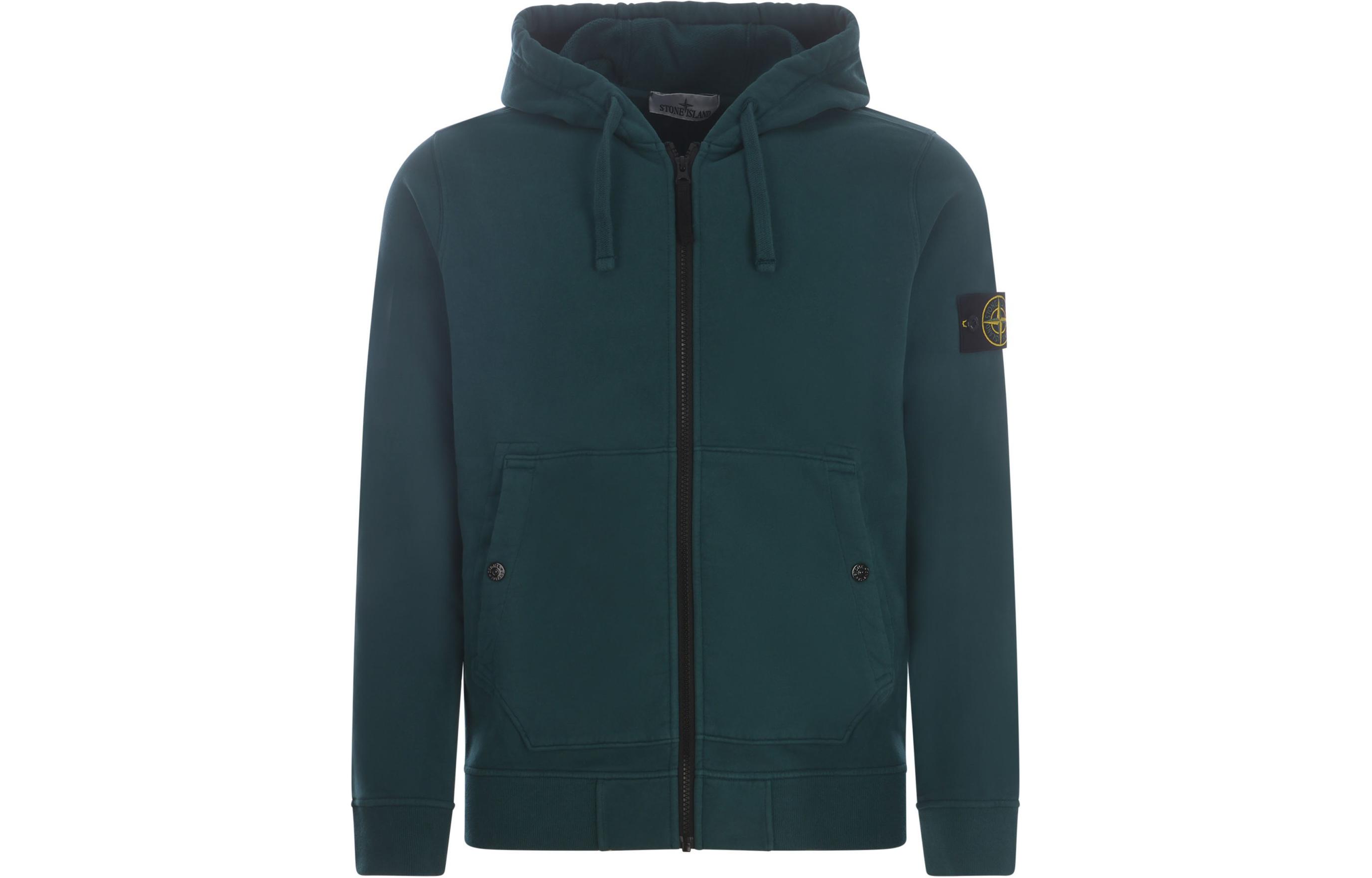 Stone Island Logo Hoodie Jacket Men’s Deep Blue 791561620-V0057