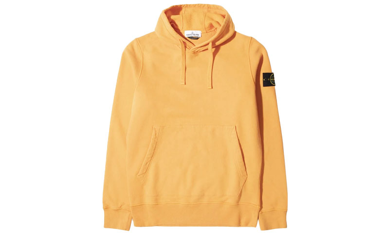 STONE ISLAND Logo Hoodie Men’s Orange 731564120-V0032