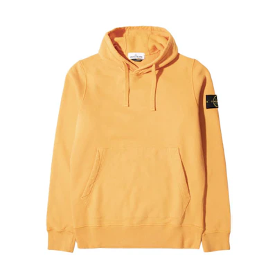 STONE ISLAND Logo Hoodie Men’s Orange 731564120-V0032