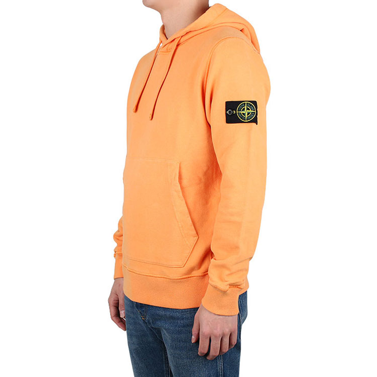 STONE ISLAND Logo Hoodie Men’s Orange 731564120-V0032 圖 6