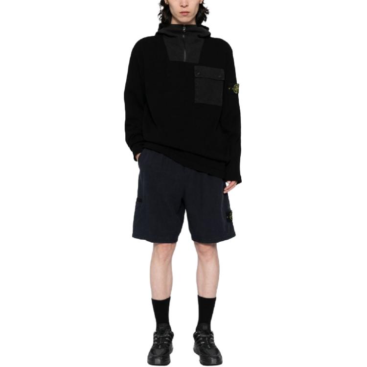 Stone Island Logo Hoodie Pullover Sweater  Black 8015510D3-V0029 圖 3