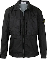 Stone Island Logo Lettering Zip-Up Loose Jacket Navy Blue - 741510523-V0020 Stone Island Logo Lettering Zip-Up Loose Jacket Navy Blue - 741510523-V0020