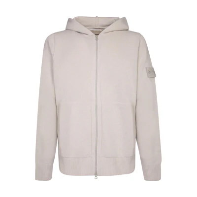 Stone Island Logo Patch Hooded Zip-Up Jacket Men’s Off-White 8115528FA-V0090