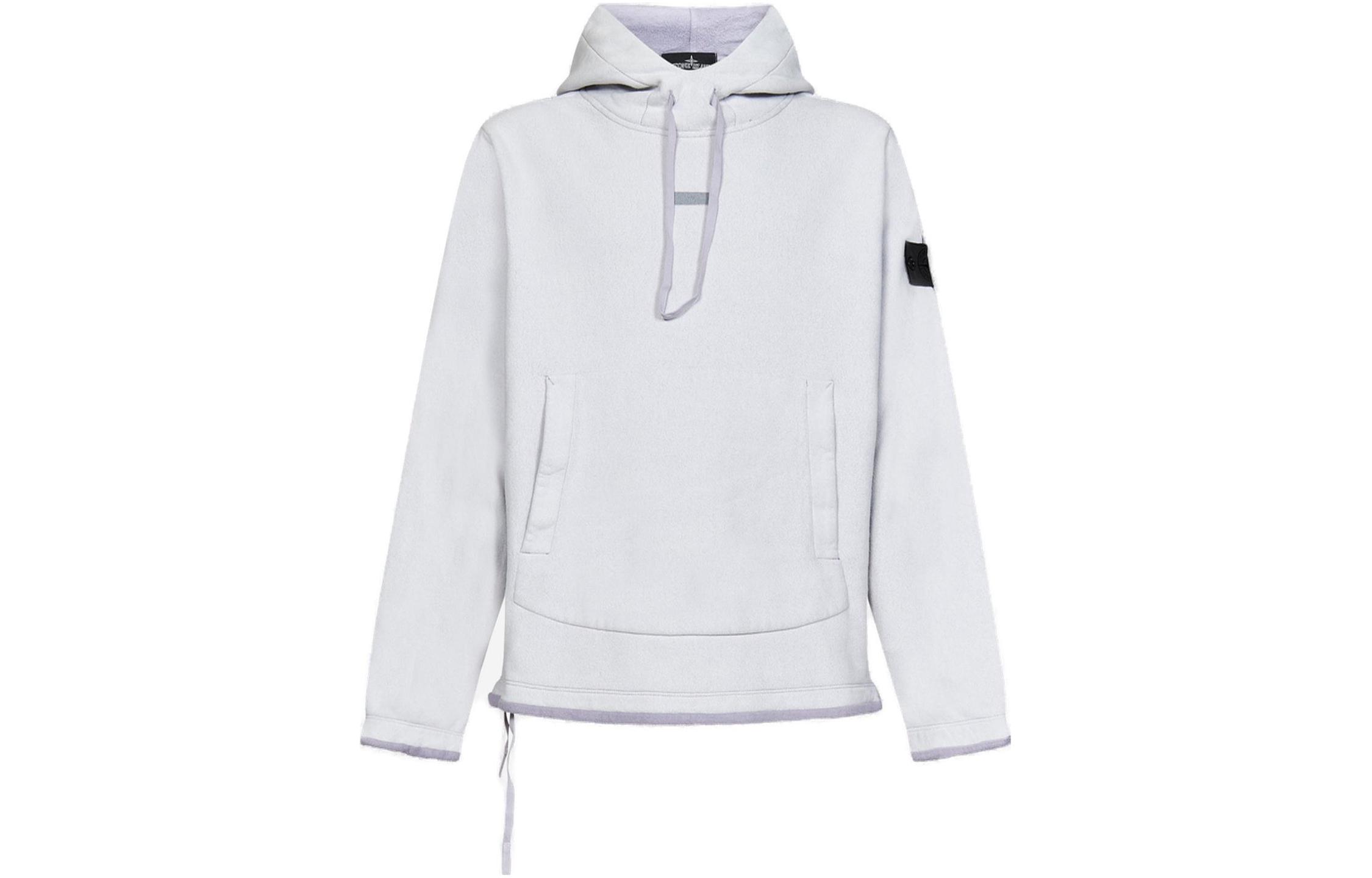 Stone Island Logo Patch Hoodie Light Purple 77196012A-V2047