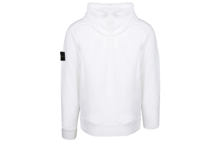 STONE ISLAND Logo Patch Hoodie Unisex White 731564120-V0001 圖 3