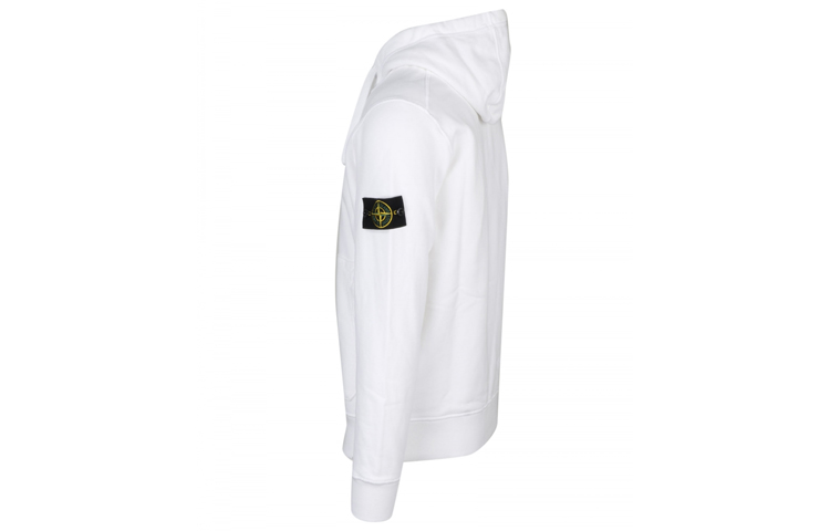 STONE ISLAND Logo Patch Hoodie Unisex White 731564120-V0001 圖 4