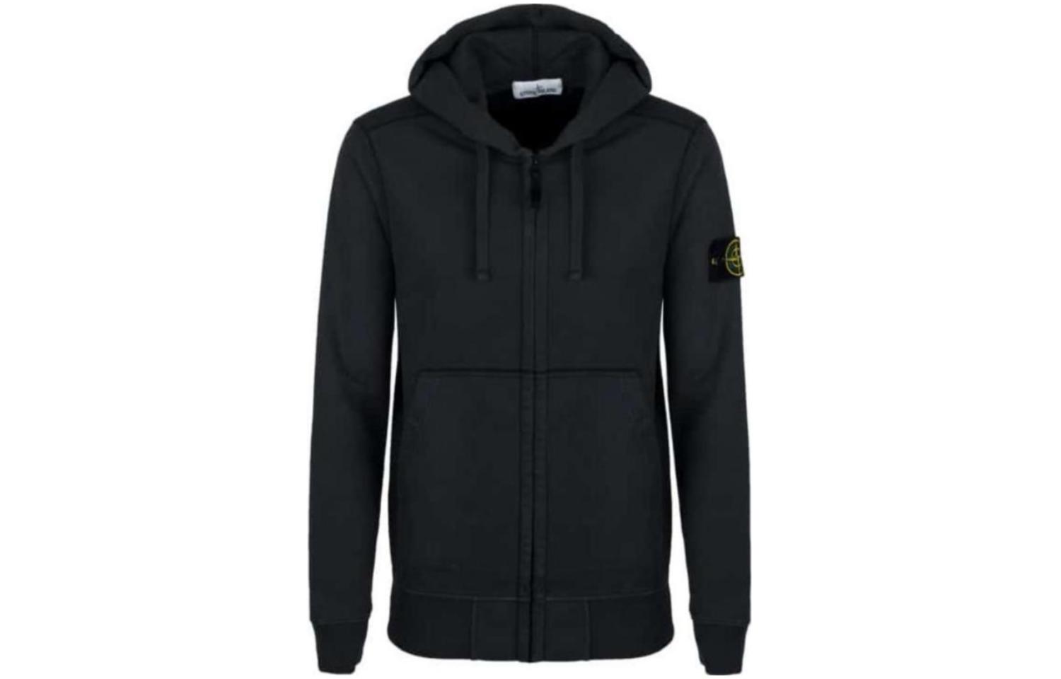 Stone Island Logo Patch Jacket Sweatshirt Men’s Dark Gray 711560220-V0067