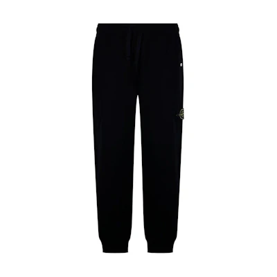 Stone Island Logo Patch Knit Jogger Pants Black. 801563260-V0029