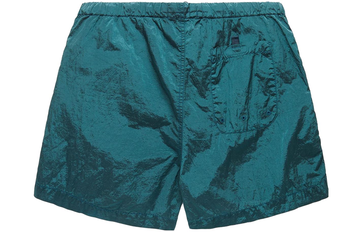 STONE ISLAND Logo Patch Mid-Waist Casual Shorts Green . 1015B0643-V0053 圖 3