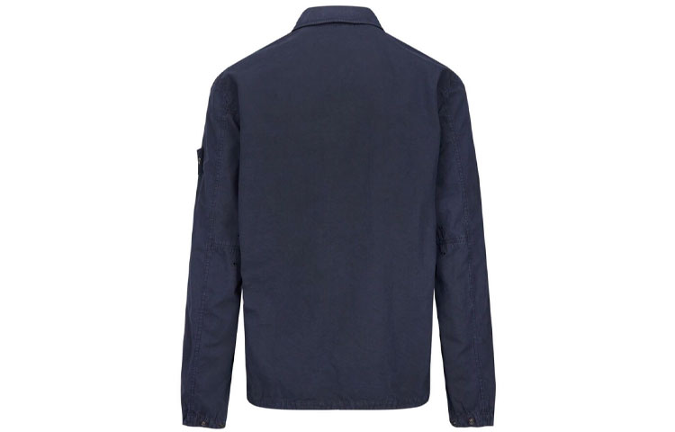 Lookbook Chaqueta Stone Island Logo Patch Bolsillo Manga Larga - Azul Marino 7515113WN-V0120