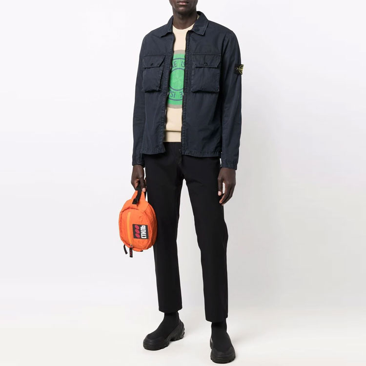 Purchase Chaqueta Stone Island Logo Patch Bolsillo Manga Larga - Azul Marino 7515113WN-V0120