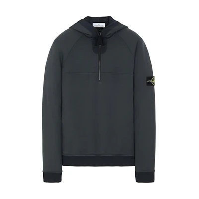 Stone Island Logo Patch Pullover Hoodie Men’s Dark Grey 731561647-V0067