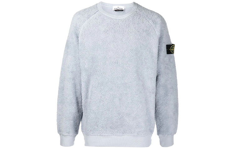 STONE ISLAND Logo Patch Terry Cloth Sweatshirt Men’s Grey 751560234-V0061 圖 2