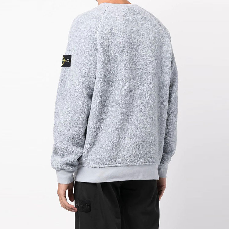 STONE ISLAND Logo Patch Terry Cloth Sweatshirt Men’s Grey 751560234-V0061 圖 5