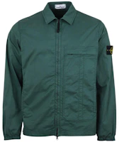 Stone Island Logo Patch Zip-Up Long Sleeve Jacket Green 741510319-V0057 Stone Island Logo Patch Zip-Up Long Sleeve Jacket Green 741510319-V0057