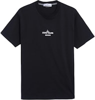 STONE ISLAND Logo Print Crew Neck T-Shirt Black 81152NS91-V0029 STONE ISLAND Logo Print Crew Neck T-Shirt Black 81152NS91-V0029
