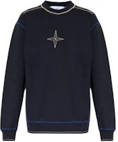 STONE ISLAND Logo Print Crewneck Pullover Long Sleeve Sweatshirt Men Blue 791560778-V0020 STONE ISLAND Logo Print Crewneck Pullover Long Sleeve Sweatshirt Men Blue 791560778-V0020