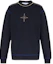 Buy STONE ISLAND Logo Print Crewneck Pullover Lengan Panjang Pria Biru 791560778-V0020