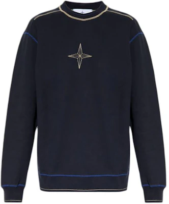 STONE ISLAND Logo Print Crewneck Pullover Lengan Panjang Pria Biru 791560778-V0020 Order STONE ISLAND Logo Print Crewneck Pullover Lengan Panjang Pria Biru 791560778-V0020