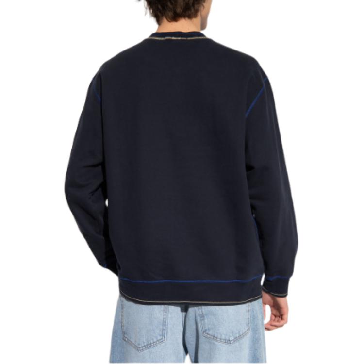 STONE ISLAND Logo Print Crewneck Pullover Long Sleeve Sweatshirt Men Blue 791560778-V0020 圖 5