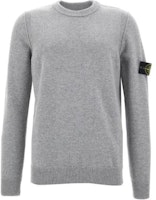 STONE ISLAND Logo Print Crewneck Pullover Sweater Unisex Grey - Fall Winter. 8115508A3-V0M64 STONE ISLAND Logo Print Crewneck Pullover Sweater Unisex Grey - Fall Winter. 8115508A3-V0M64