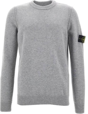 STONE ISLAND標誌印花灰色圓領針織衫 男女款 - 秋冬款式 8115508A3-V0M64 Buy STONE ISLAND標誌印花灰色圓領針織衫 男女款 - 秋冬款式 8115508A3-V0M64
